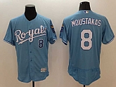 Kansas City Royals #8 Mike Moustakas Light Blue 2016 Flexbase Collection Stitched Baseball Jersey,baseball caps,new era cap wholesale,wholesale hats